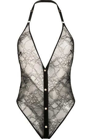 MAISON CLOSE Body de encaje con espalda descubierta