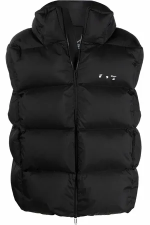 OFF-WHITE Chaleco capitonado con logo estampado