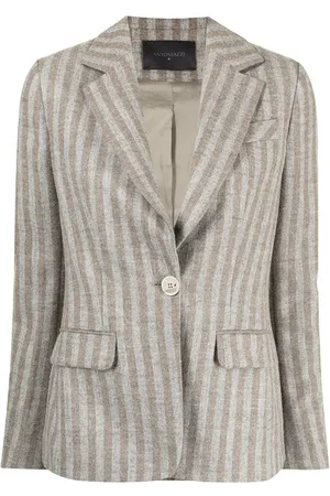 LORENA ANTONIAZZI Blazer con rayas estampadas