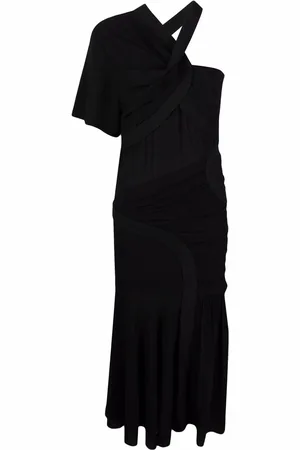 Stella McCartney Vestido midi con hombro descubierto