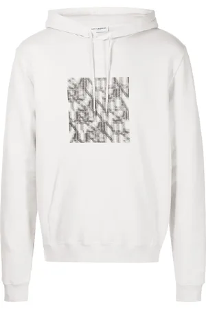 Saint Laurent Hoodie con motivo de ilusión óptica