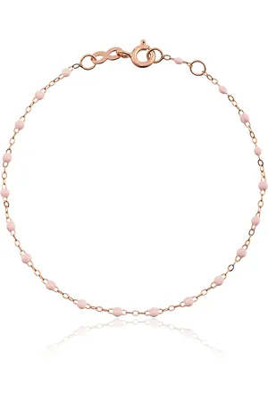 GIGI CLOZEAU 18kt rose gold Classic Gigi baby pink beaded bracelet