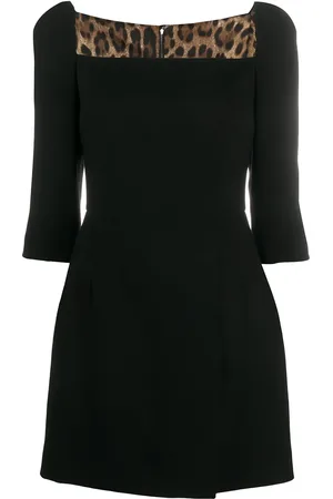 Dolce & Gabbana Vestido corto con cuello cuadrado