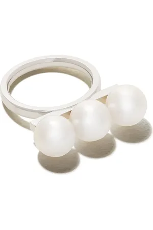 Tasaki Anillo Balance Neo en oro blanco de 18kt con perlas Akoya