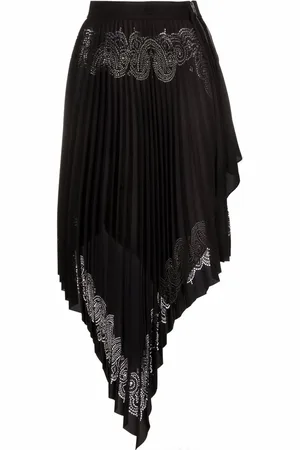 Givenchy Falda plisada asimétrica
