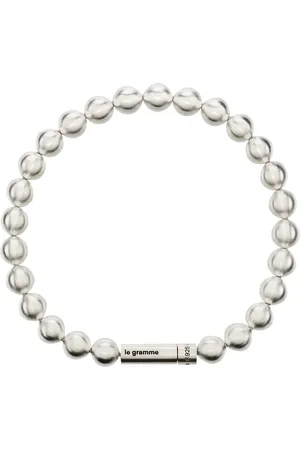 Le Gramme Pulsera con cuentas en plata de ley