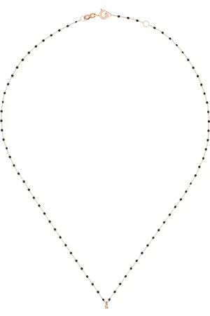GIGI CLOZEAU Collar en oro rosa de 18kt con cuentas y diamante