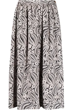 Giorgio Armani Falda con estampado abstracto 1990