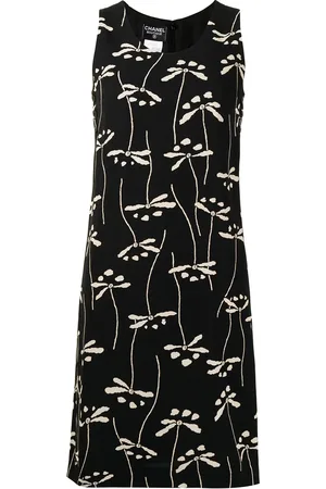 CHANEL Vestido con estampado floral 1998