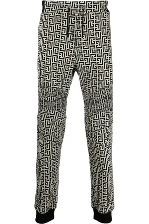 Balmain Pants con monograma en jacquard