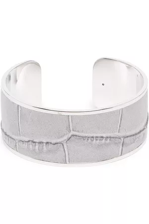 Pinetti Anillo para servilleta con motivo de piel de cocodrilo