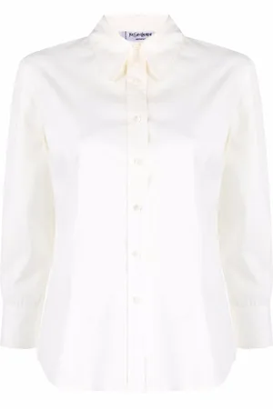 Saint Laurent Camisa de seda sin mangas 2000