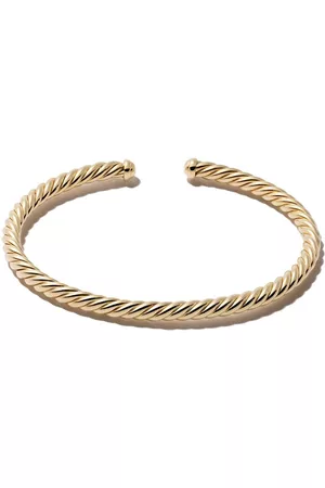 David Yurman Pulsera Modern Cablespira en oro amarillo de 18kt de 4mm