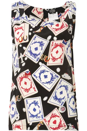 CHANEL Playing card print vest