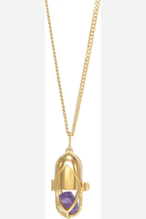 CAPSULE ELEVEN Collar con amatista y cristal