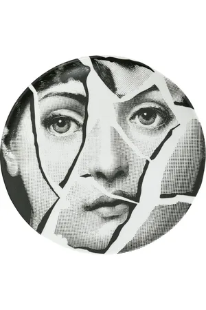 FORNASETTI Broken face print plate