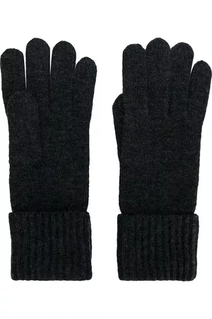 N.PEAL Cashmere ribbed gloves