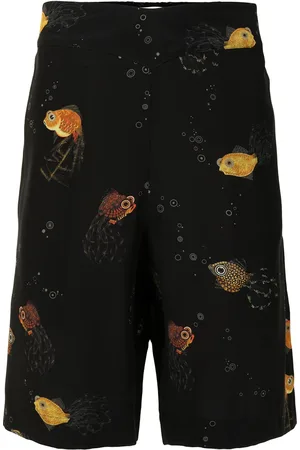 Lanvin Bermudas con estampado de peces