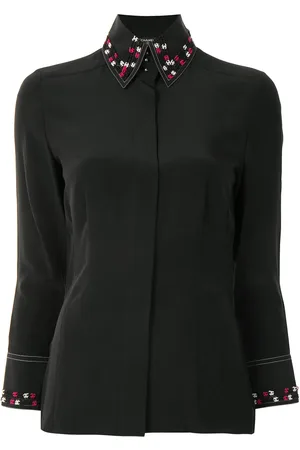 CHANEL Camisa con apliques CC 2004