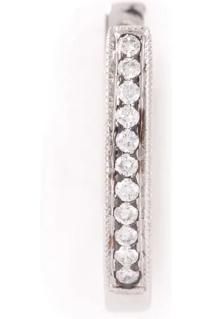 WOUTERS & HENDRIX Single diamond hoop earring