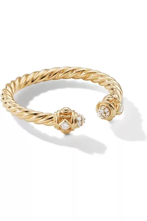 David Yurman Anillo Renaissance en oro amarillo de 18kt con diamantes de 2.3mm