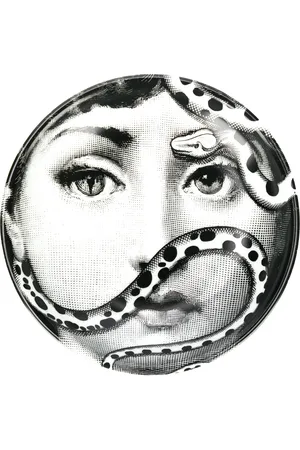FORNASETTI Cenicero de cerámica Tema e Variazioni n.383