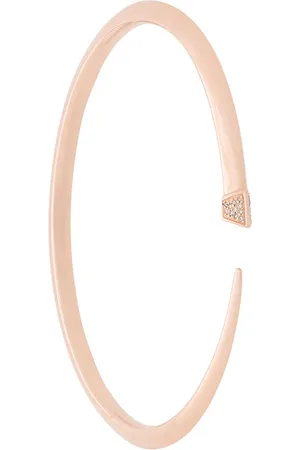 SHAUN LEANE Pulsera Tusk slim con diamantes