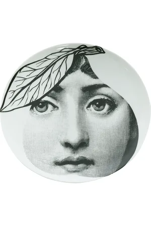 FORNASETTI Plato con estampado de cara