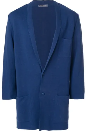 Issey Miyake Cárdigan con solapas de esmoquin