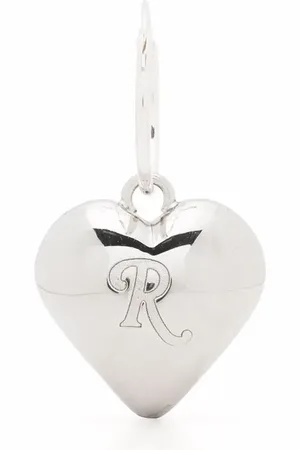 RAF SIMONS Aretes con logo grabado