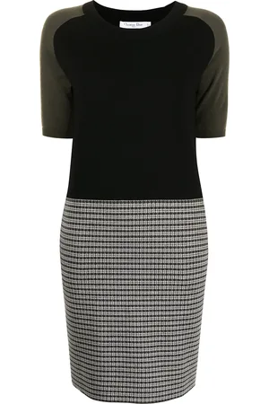 Dior Vestido con diseño color block pre-owned