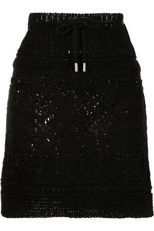 GOEN.J Minifalda tejida de crochet