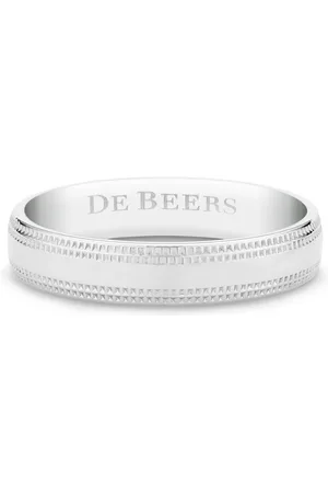 De Beers Anillo con logo grabado