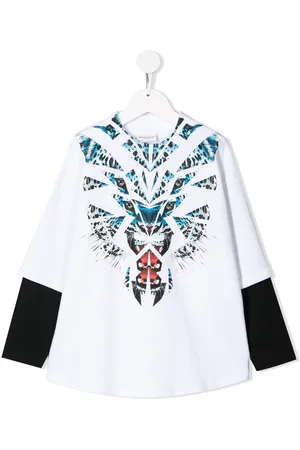 MARCELO BURLON Playera con estampado de tigre