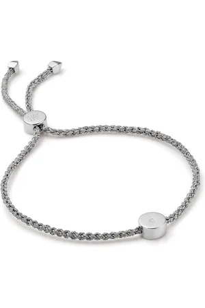 Monica Vinader Pulsera Linear Solo Friendship con diamantes