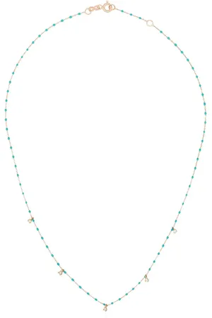 GIGI CLOZEAU Collar en oro rosa de 18kt con detalles de diamantes