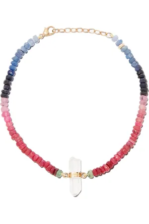 JIA JIA Pulsera en oro amarillo de 14kt y cuentas de colores