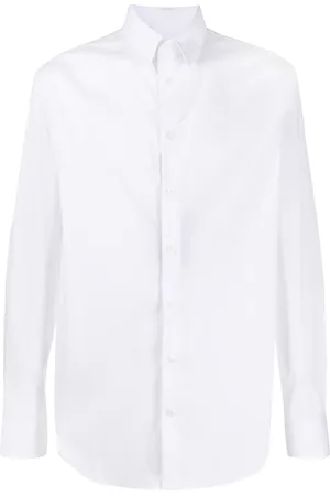Giorgio Armani Camisa manga larga con dobladillo redondeado