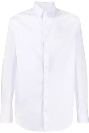 Giorgio Armani Camisa manga larga con dobladillo redondeado