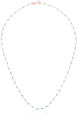 GIGI CLOZEAU Collar en oro rosa de 18kt con mostacillas