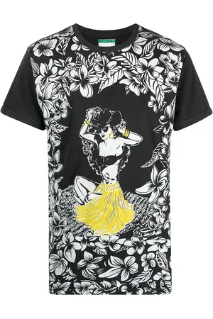 Moschino Playera con estampado hawaiano 1990