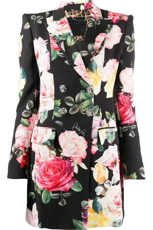 Philipp Plein Blazer con estampado floral