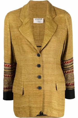 A.N.G.E.L.O. Vintage Cult Blazer con puños bordados 1990