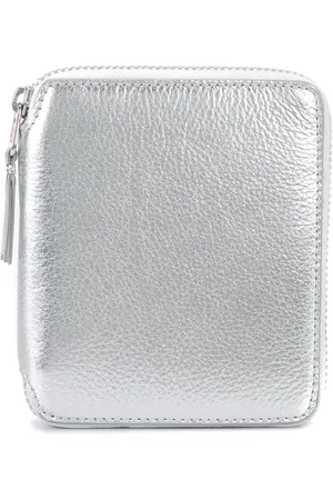 Comme des Garçons Metallic zip wallet