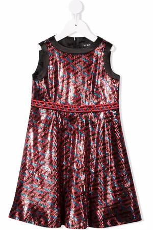 VERSACE Vestido bordado con lentejuelas