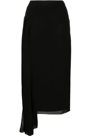 CHANEL Falda midi asimétrica
