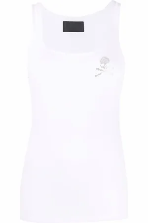 Philipp Plein Top con motivo Skull