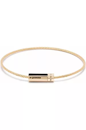 Le Gramme Pulsera Octagon en oro amarillo de 18kt con diamantes