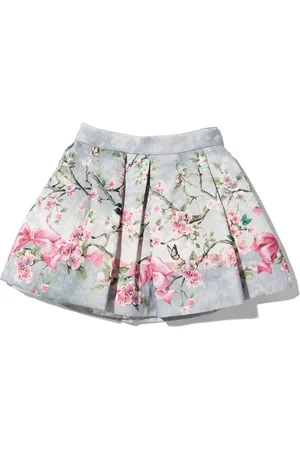 MONNALISA Falda plisada con estampado floral
