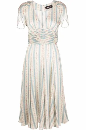 Dsquared2 Vestido acampanado con motivo floral